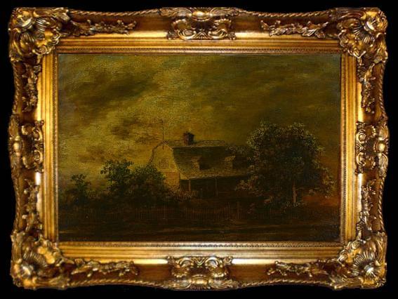 framed  Ralph Albert Blakelock Farmhouse of F.B. Guest, ta009-2